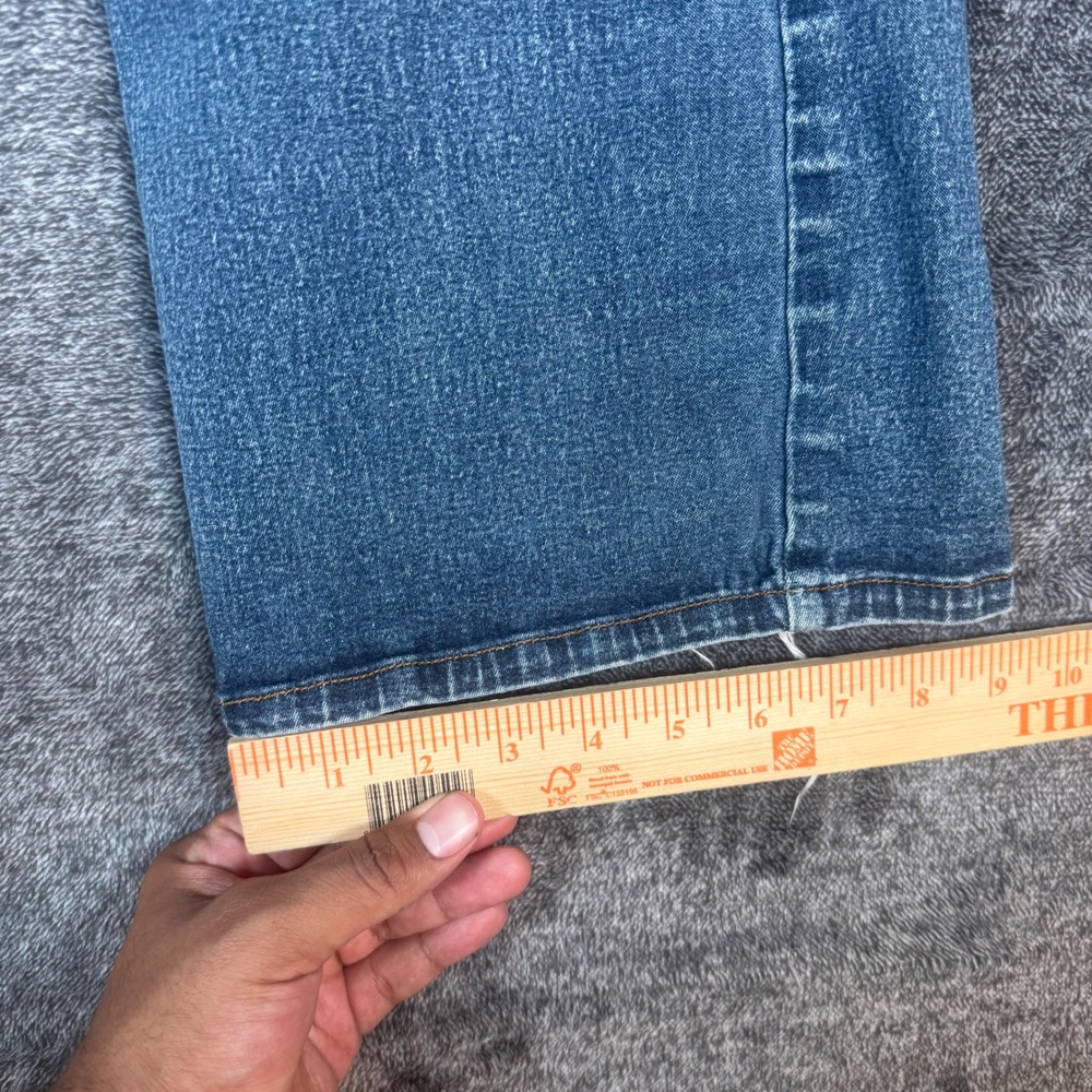 Y2K L.E.I. by Lee Bootcut Jeans Womens 18 1/2 Light Wash Raw Hem Flare Denim - Picture 11 of 11